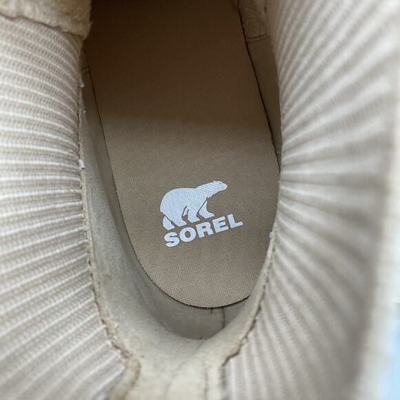 NEW Sorel Women’s Caribou X Waterproof Chelsea Boots Beige Size 5.5 - Picture 6 of 10